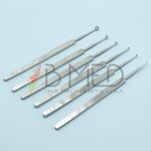 Meyhoefer Chalazion Curettes Set of 6 1mm - 1.8mm - 2mm - 2.5mm - 3mm - 5mm in Kuwait