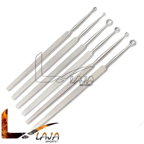 Fox Dermal CURETTES Dermatology 1MM-6MM ENT 6 PCS Stainless Steel Instruments in Kuwait
