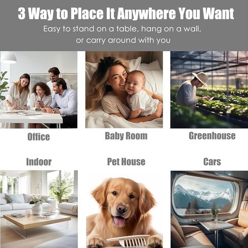 Professional Indoor Air Quality Monitor with AQI Alerts in Kuwait