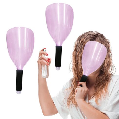 3 Pcs Barber Salon Face Shield,Plastic Hairdressing Shield with Sponge Handle Reusable Hairspray Protector for Hairstylist Essentials Hairdressing Haircut Makeup Eyes Protect(COLOR:pink) in Saudi Arabia