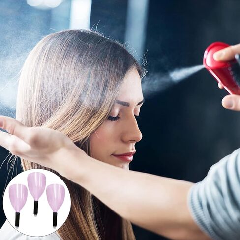3 Pcs Barber Salon Face Shield,Plastic Hairdressing Shield with Sponge Handle Reusable Hairspray Protector for Hairstylist Essentials Hairdressing Haircut Makeup Eyes Protect(COLOR:pink) in Saudi Arabia