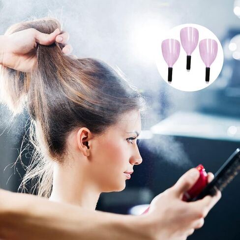3 Pcs Barber Salon Face Shield,Plastic Hairdressing Shield with Sponge Handle Reusable Hairspray Protector for Hairstylist Essentials Hairdressing Haircut Makeup Eyes Protect(COLOR:pink) in Saudi Arabia