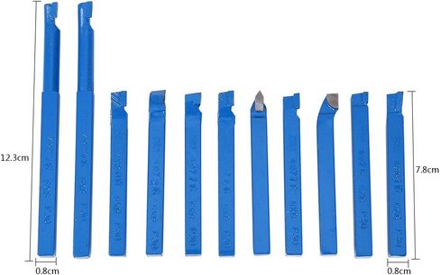 11 Piece Lathe Tools Set, Premium Stainless Steel and Cemented Carbide, High Performance, Precise Cuts, Versatile Compatibility for Machining Projects in Saudi Arabia