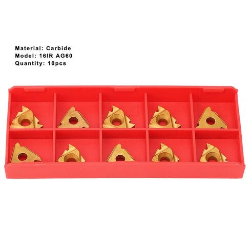 Carbide Turning Inserts 10 Pack Premium Durability High Hardness Steel Cast Iron Stainless Steel Aluminum CNC Lathe Tool Replacement in Saudi Arabia