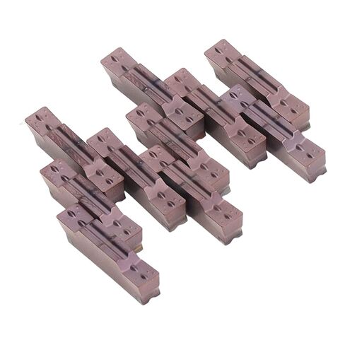 10 قطعة CNC كربيد الحز إدراجات طلاء كربيد إدراج CNC قطع شفرة مخرطة تحول أداة مع طلاء PVD للفولاذ المقاوم للصدأ in Saudi Arabia