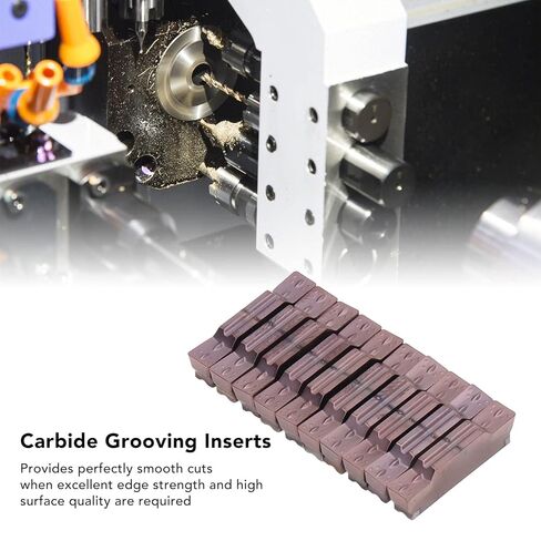 10 قطعة CNC كربيد الحز إدراجات طلاء كربيد إدراج CNC قطع شفرة مخرطة تحول أداة مع طلاء PVD للفولاذ المقاوم للصدأ in Saudi Arabia