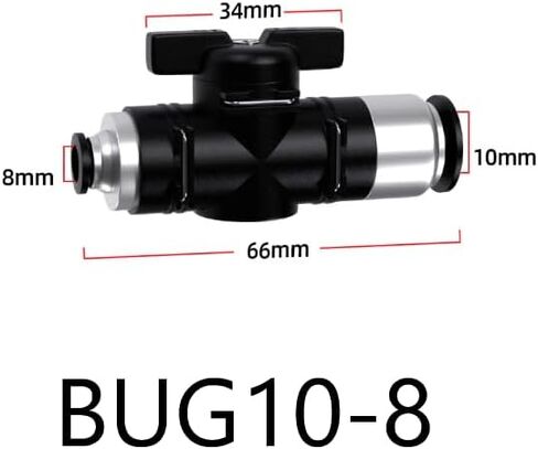 Reducing BUG Manual Valve, Pneumatic Pipe Valve,(1PCS) (BUG6-4) in Kuwait