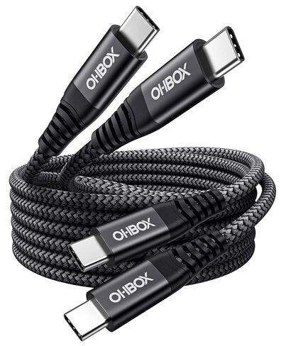 USB to USB C Cable 60W Fast Charging [2 Pack 6FT], USB A to USB C Cable for CarPlay, Durable Braided USB Type C iPhone Charger USBC Cord for iPhone 17/16/15/Pro Max/Plus, Samsung Galaxy S23 and More in Saudi Arabia