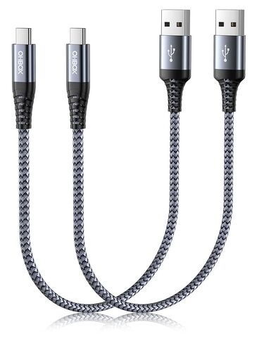 USB to USB C Cable 60W Fast Charging [2 Pack 6FT], USB A to USB C Cable for CarPlay, Durable Braided USB Type C iPhone Charger USBC Cord for iPhone 17/16/15/Pro Max/Plus, Samsung Galaxy S23 and More in Saudi Arabia