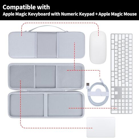 حافظة صلبة متوافقة مع لوحة مفاتيح Apple Magic المزودة بلوحة مفاتيح رقمية in Kuwait