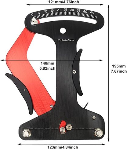 Bicycle Spoke Tension Gauge - Aluminum Alloy, Precise & Universal for Road Bike/MTB | Ideal for DIY & Pros – Easy to Use for Wheel Maintenance & Emergency Repairs in Kuwait