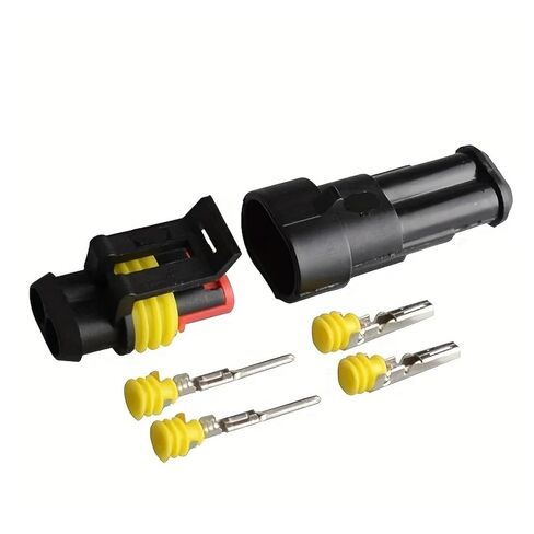 fengpeng 5kits Flame retardancy 2P auto Connector Waterproof Automotive Wire Connector Plug 2 Pins Electrical Car Motorcycle HID in Kuwait