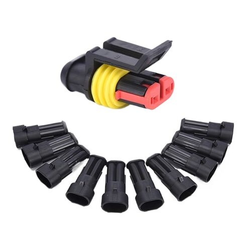 fengpeng 5kits Flame retardancy 2P auto Connector Waterproof Automotive Wire Connector Plug 2 Pins Electrical Car Motorcycle HID in Kuwait