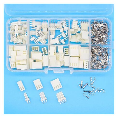 fengpeng KF2510 Kits 50 Sets Kit in Box 2p 3p 4 pin 2.54mm Pitch Terminal/Housing Pin Header Connectors Adaptor in Kuwait