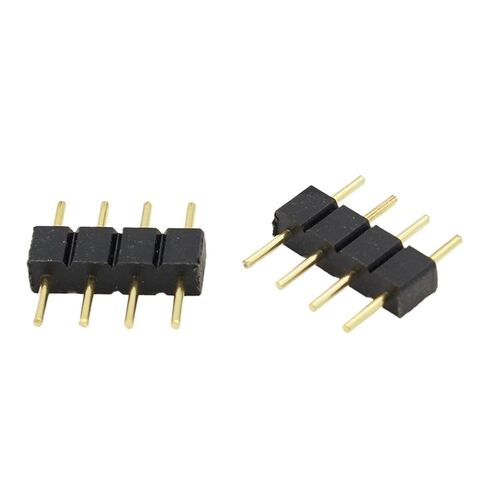 Fengpeng 10 قطعة/الوحدة 4 دبوس RGB موصل محول دبوس إبرة ذكر نوع مزدوج 4pin ، ل 5050 3528 LED قطاع أضواء ذاتية الصنع إدراج in Kuwait