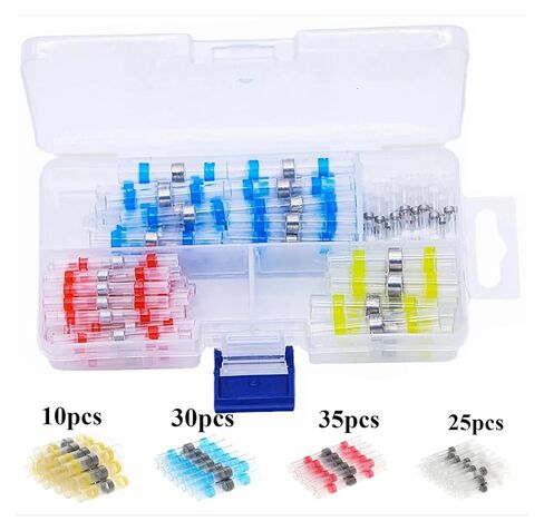 fengpeng 100pcs Welding Sealing Wire Connector,Heat Shrink Docking,Marine Waterproof Wiring,Electrical Cable Splicing Terminal in Kuwait