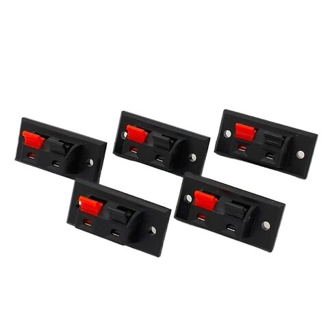 fengpeng Pcs 2 Positions Connector Terminal Push in Jack Spring Load Audio Speaker Terminals in Kuwait