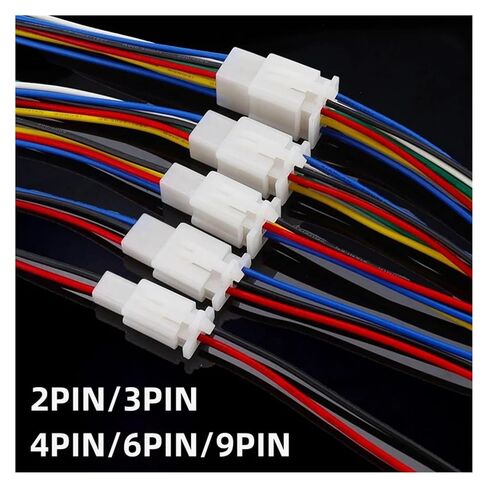 fengpeng 1set 2/3/4/6/9 pin 2.8mm Automotive Quick Connection Electrical Wire Connector Male Female Cable Terminal Plug Kits Motorcycle(4PIN) in Saudi Arabia