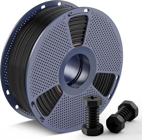 SUNLU High Speed ABS Filament, 350mm/s Rapid ABS 3D Printer Filament 1.75mm, Heat Resistance, Excellent Toughness, Fast Printing, Compatible with 99% FDM 3D Filament Printer, 1KG Spool.(Black ABS) in Kuwait