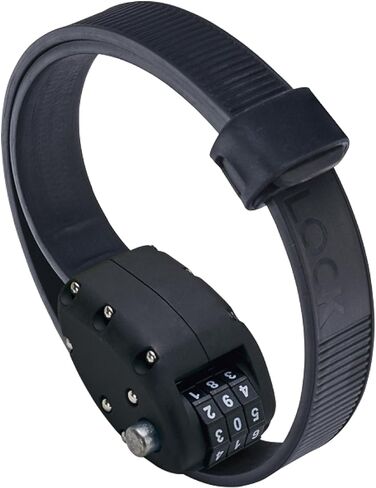قفل OTTOLOCK Cinch - قفل دراجة مدمج خفيف الوزن ومضاد للسرقة، مثالي للتوقف السريع، ملحقات الدراجة، أسود ستيلث، 30 بوصة in Kuwait
