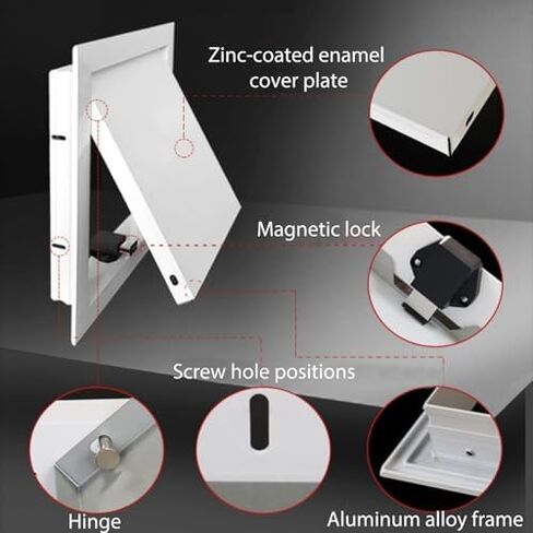 Waterproof Metal Access Door Panel for Attic, Garage & Basement - Commercial Inspection Hatch Plate, Decorative Repair Cover (20x34/508x864mm) in Kuwait