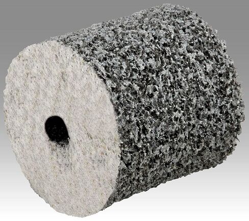 Scotch-Brite 77202 EXL PRO Unitized Wheel, 8" x 4.5mm x 1", 8A CRS, Gray in Saudi Arabia