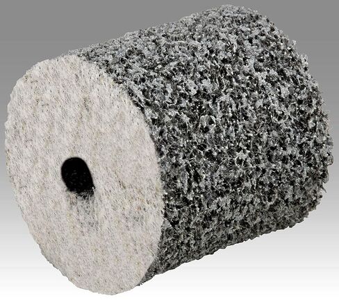 Scotch-Brite 77202 EXL PRO Unitized Wheel, 8" x 4.5mm x 1", 8A CRS, Gray in Saudi Arabia
