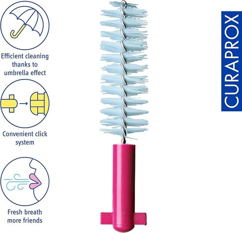 Curaprox Interdental Brush Refills CPS 405 Perio – for Medium-Large Gaps & Sensitive Gums | Ultra-Fine Filaments for Precise Cleaning | 4-Pack | Swiss Made in Kuwait