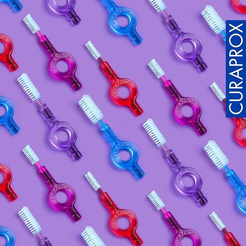 Curaprox Interdental Brush Refills CPS 405 Perio – for Medium-Large Gaps & Sensitive Gums | Ultra-Fine Filaments for Precise Cleaning | 4-Pack | Swiss Made in Kuwait