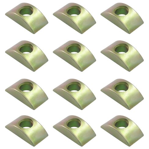 12 عبوة M8 نصف قمر، غسالة فاصل موصل صواميل بلون برونزي، قطر فتحة 8 مم لأثاث اللوحة/خزانة الملابس in Kuwait