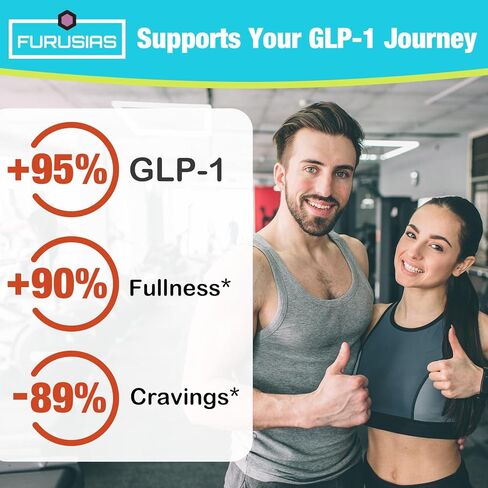 GLP-1, 16 in 1 GLP-1 Supplement for Women & Men, 4X GLP-1 Targeted Formula with Hops, Green Tea Extract & Cinnamon Bark, GLP for Gut, Digestion & Overall Health, Vegan, 60 Caps in Saudi Arabia