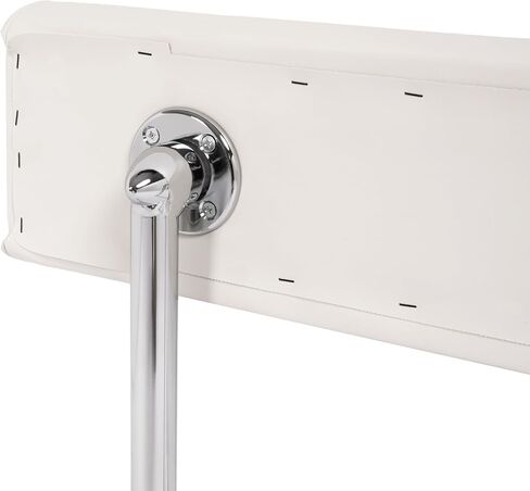 Seat Backrest Compatible with Universal Boat Parts Leaning Posts Aluminium Silvery Arms Plastic White Seat Backrest in Saudi Arabia