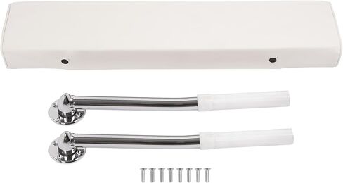 Seat Backrest Compatible with Universal Boat Parts Leaning Posts Aluminium Silvery Arms Plastic White Seat Backrest in Saudi Arabia
