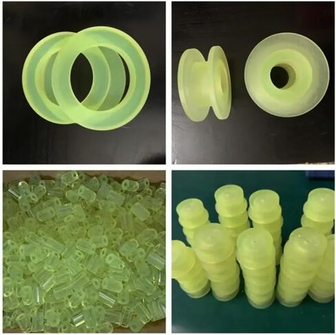 Solid PU Polyurethane Round Rod, Elastic Rubber, Beef Tendon, Shock-Absorbing, Diameter 60mm, Length 500mm, 1pcs in Kuwait