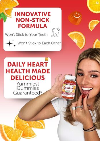 Lunakai USA Made CoQ10 Gummies for Adults 200mg – Coenzyme Q10 for Heart Health, Cellular Energy & Aging Support – Non-GMO, Vegan, 60ct in Kuwait