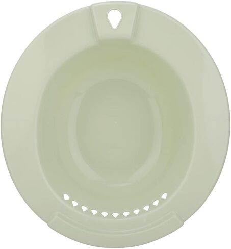 Toilet Hip Bath Tub Washing Basin Premium PP Material Non Durable Edge Thickening Design for Pregnant Women Hemorrhoids Patients Elderly Blue Green 38.5cm (Green) in Saudi Arabia