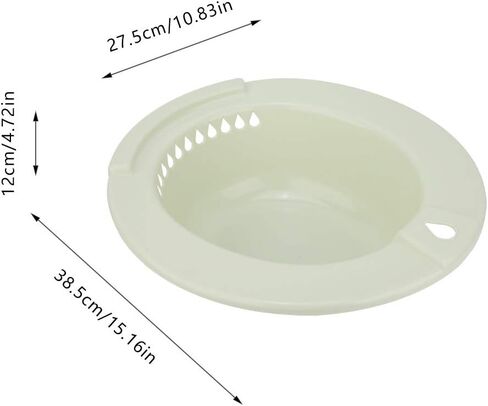 Toilet Hip Bath Tub Washing Basin Premium PP Material Non Durable Edge Thickening Design for Pregnant Women Hemorrhoids Patients Elderly Blue Green 38.5cm (Green) in Saudi Arabia