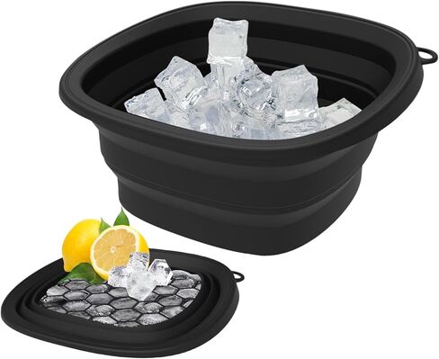 Ice Face – Cold Plunge Bowl for Skin Refresh | Reusable Spa Basin System, Foldable Portable Form, Built In Tray Support & Cooling Care Features for Morning Routines, Home Skincare, Facial Soaking and in Saudi Arabia