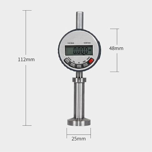 Portable Surface Roughness Tester, Handheld Smoothness Detector with LED Display Screen, 0~6500μm Measuring Range and 1μm Resolution, 2 Unit Conversion for Engineering & Laboratory Use in Saudi Arabia