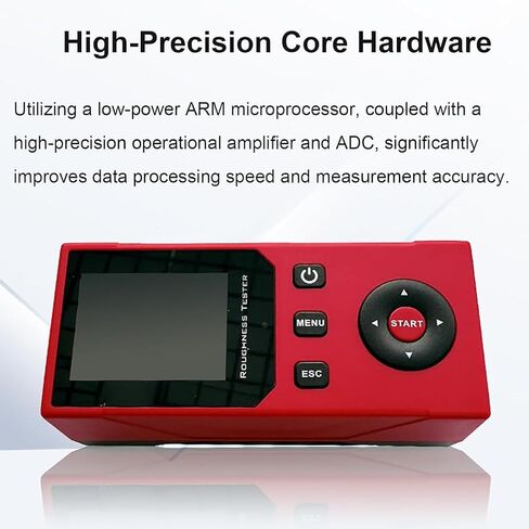 Handheld Smoothness Detector, Portable Profilometer with IPS Display, 0-320Um Measuring Range and 14 Roughness Parameters, 0.001Μm Measurement Accuracy and Easy to Carry for Sandblasting in Saudi Arabia