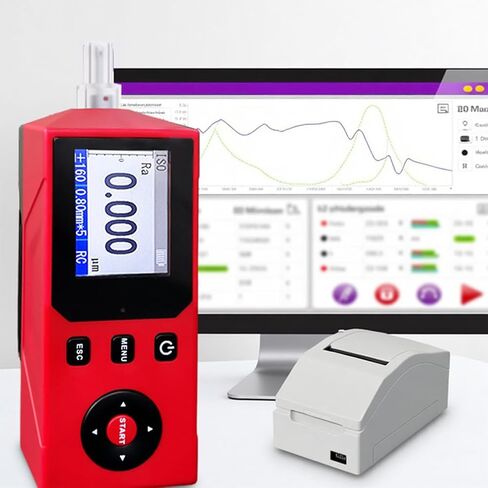 Handheld Smoothness Detector, Portable Profilometer with IPS Display, 0-320Um Measuring Range and 14 Roughness Parameters, 0.001Μm Measurement Accuracy and Easy to Carry for Sandblasting in Saudi Arabia