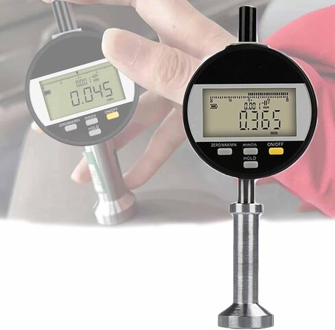 جهاز اختبار خشونة الأسطح المحمول من ERICAT، مقياس خشونة الأسطح الرقمي 0-6.5 مم مع شاشة LCD ودقة القياس ±0.003 مم، متري وإمبراطوري قابل للتحويل، للسفع الرملي والطباعة in Saudi Arabia