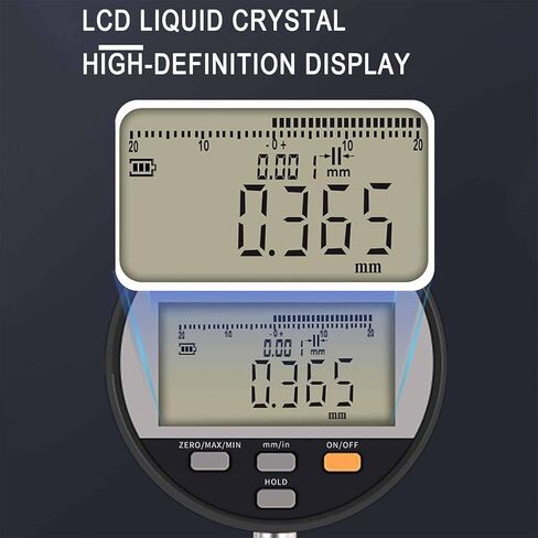 جهاز اختبار خشونة الأسطح المحمول من ERICAT، مقياس خشونة الأسطح الرقمي 0-6.5 مم مع شاشة LCD ودقة القياس ±0.003 مم، متري وإمبراطوري قابل للتحويل، للسفع الرملي والطباعة in Saudi Arabia