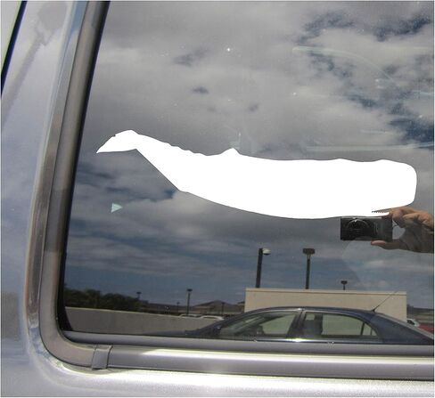 Sperm Whale Cachalot Moby Dick - Cars Trucks Moped Helmet Hard Hat Auto Automotive Craft Laptop Vinyl Decal Store Window Wall Sticker 01306 in Saudi Arabia