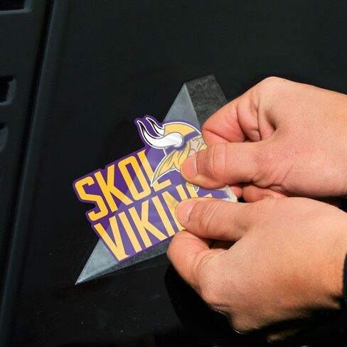 WinCraft Minnesota Vikings Slogan Perfect Cut Color Decal 4" x 4" in Saudi Arabia