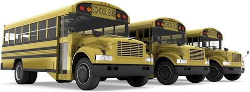 Wallmonkeys School Buses Wall Decal Peel and Stick Graphic WM93149 (18 in W x 12 in H) in Saudi Arabia