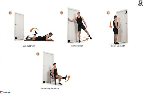 in Motion Flex USB Rechargeable Smart Home Gym Equipment | Portable Compact Digital Cable Machine Adjustable Motor Resistance 5–66LB | Compact Strength Training for Full Body Workout Travel & Fitness in Saudi Arabia