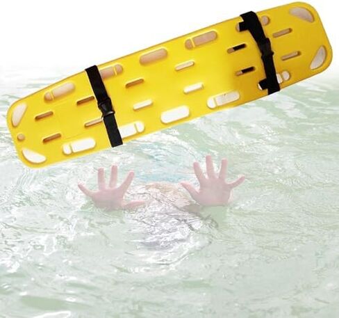 Spine Board Stretcher for Emergency Rescue - Lightweight PE Plastic CPR Safety Device for Kids & Adults (138x35x5cm) in Saudi Arabia