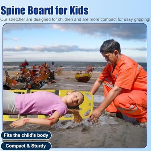 Waterproof Spine Board for Kids - Floating Patient Transport & Immobilization Stretcher for Pools, EMTs, Lifeguards & Emergency Rescue in Saudi Arabia