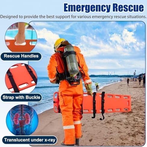 Waterproof Spine Board for Kids - Floating Patient Transport & Immobilization Stretcher for Pools, EMTs, Lifeguards & Emergency Rescue in Saudi Arabia